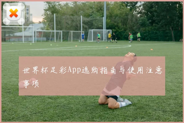 世界杯足彩App选购指南与使用注意事项